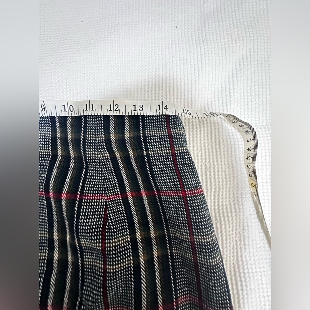Plaid Side Zip Skirt L - Picture 7 of 8